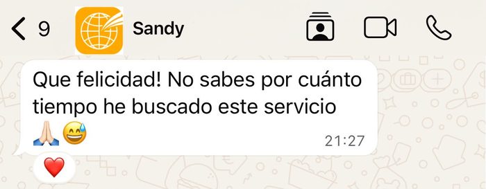 Testimonio de cliente en su primera compra